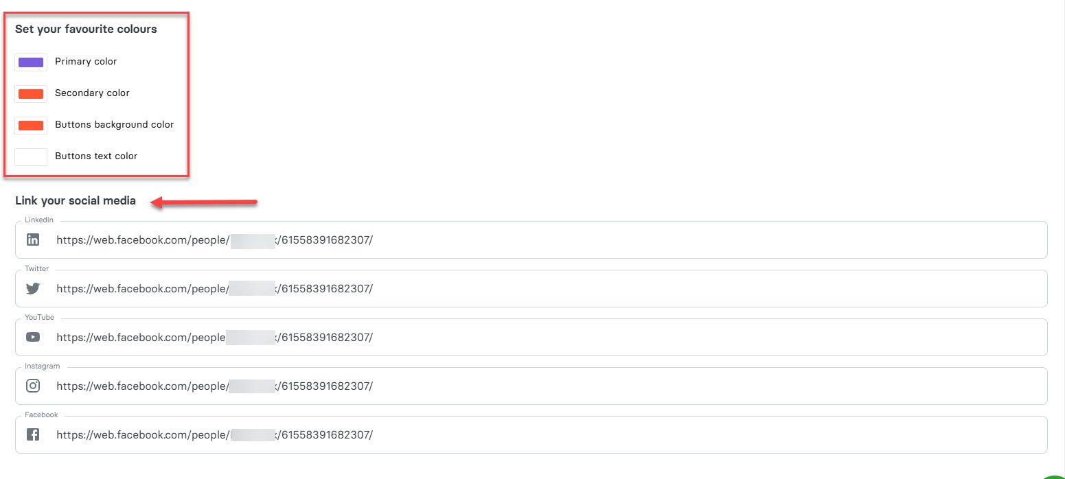 Add your brand colors in Zencal