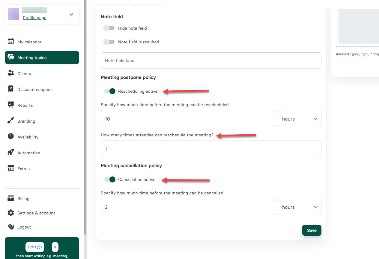 Choose Your Booking Page Layout