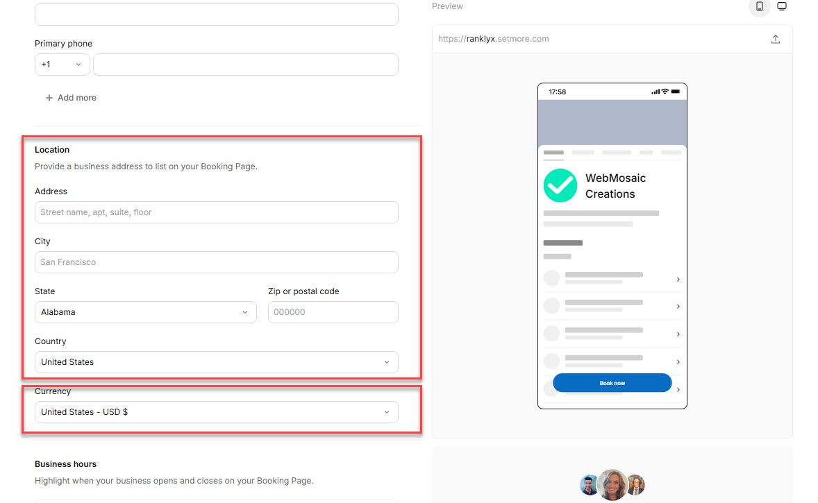 Add Location to Setmore