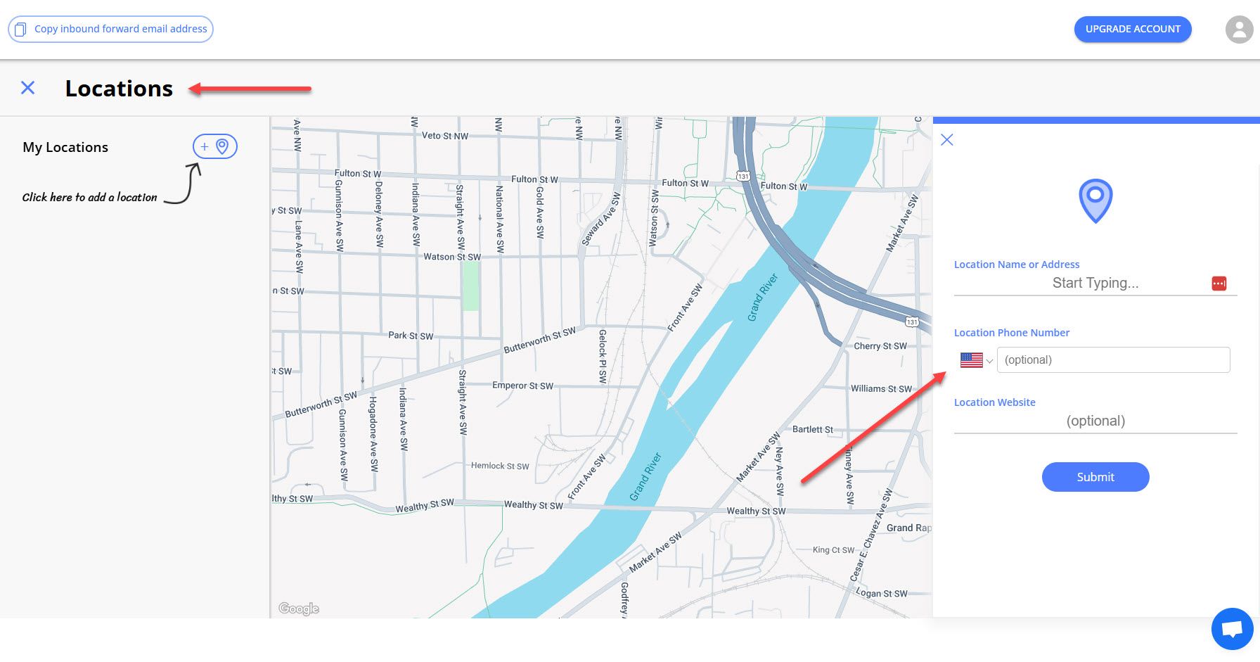 Locations Feature in Sidekick AI