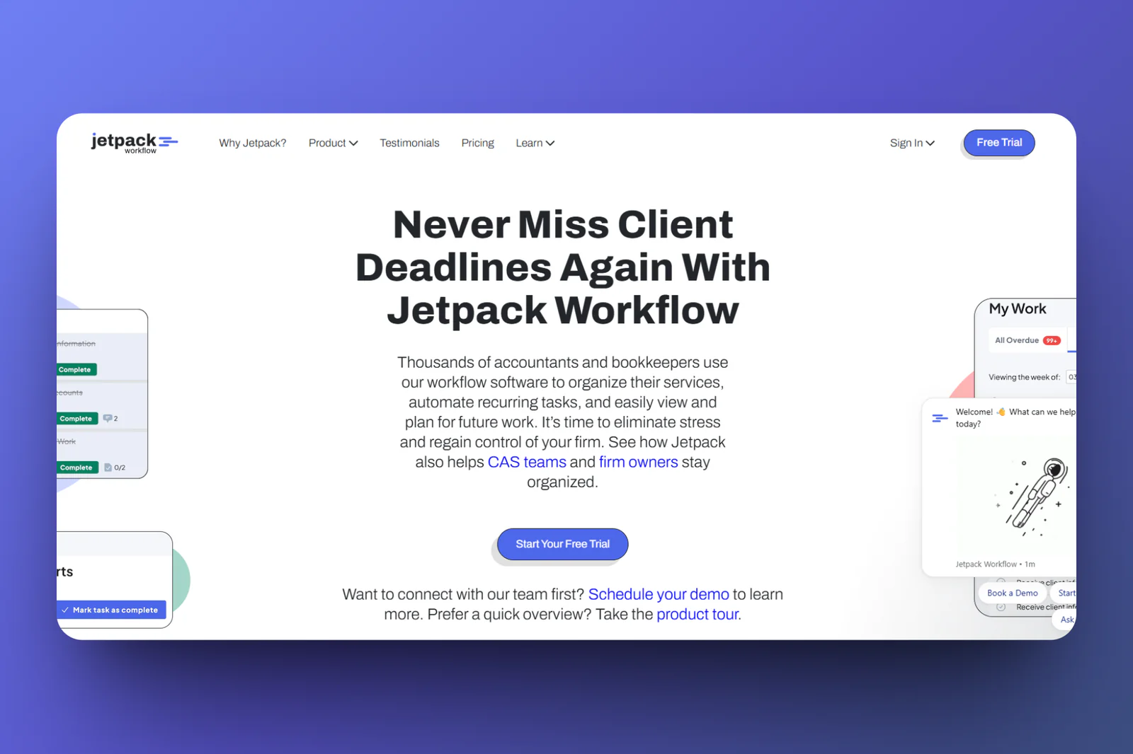 Jetpack Workflow template overview for accounting workflows