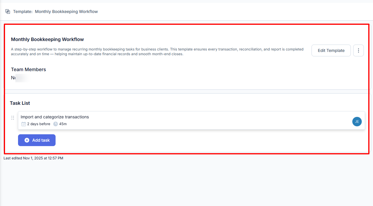 Jetpack Workflow completed template with tasks ready to reuse