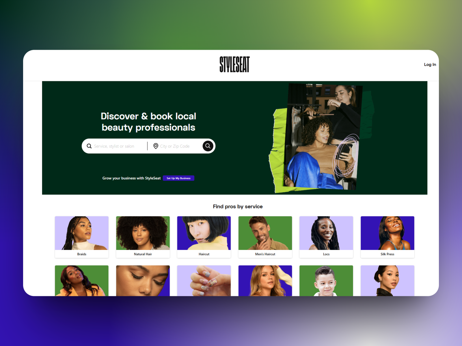 StyleSeat beauty salon software dashboard overview with scheduling features