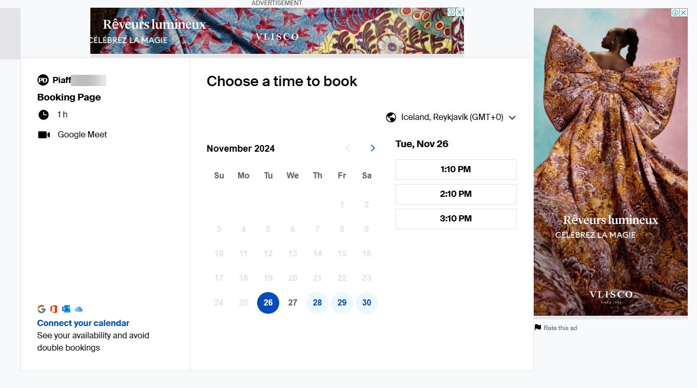 Live Meeting Scheduler Page Created With Doodle