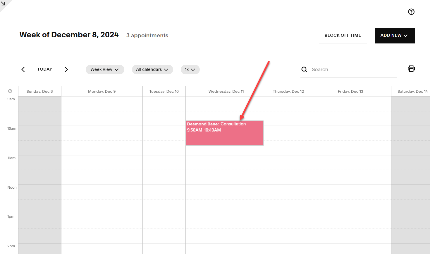 View Appointment in Acuity Scheduling