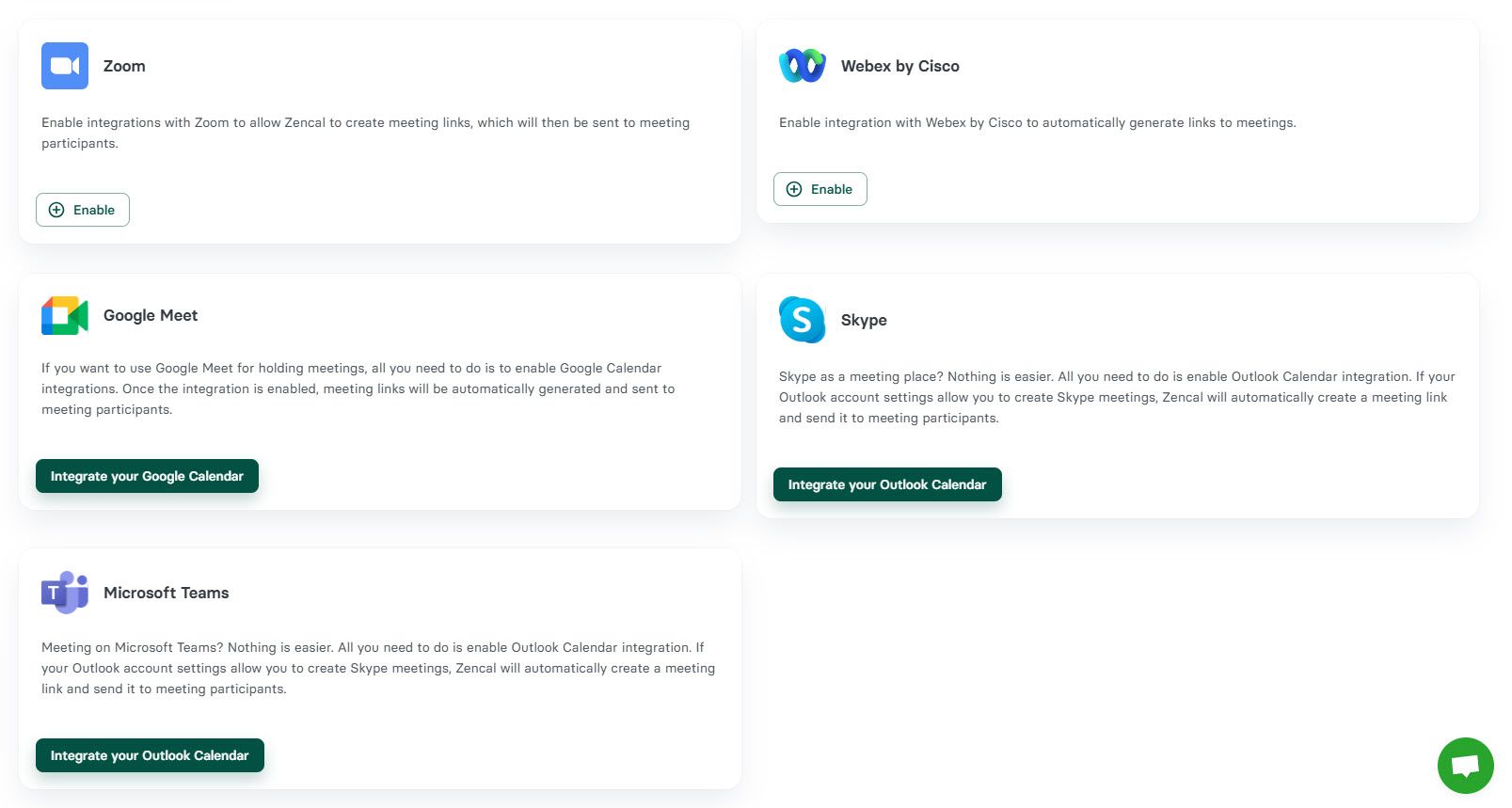 Zencal Integration With Video Conferencing Apps