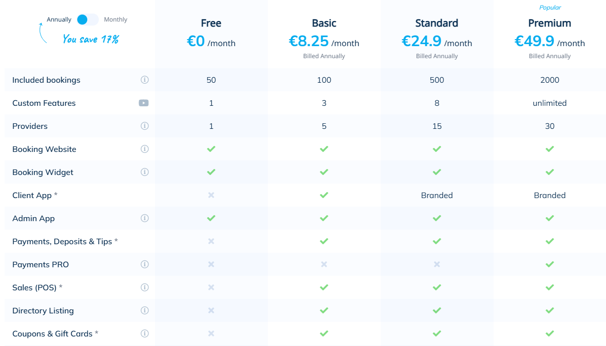 2. Simplybook.me - salon booking system screenshot