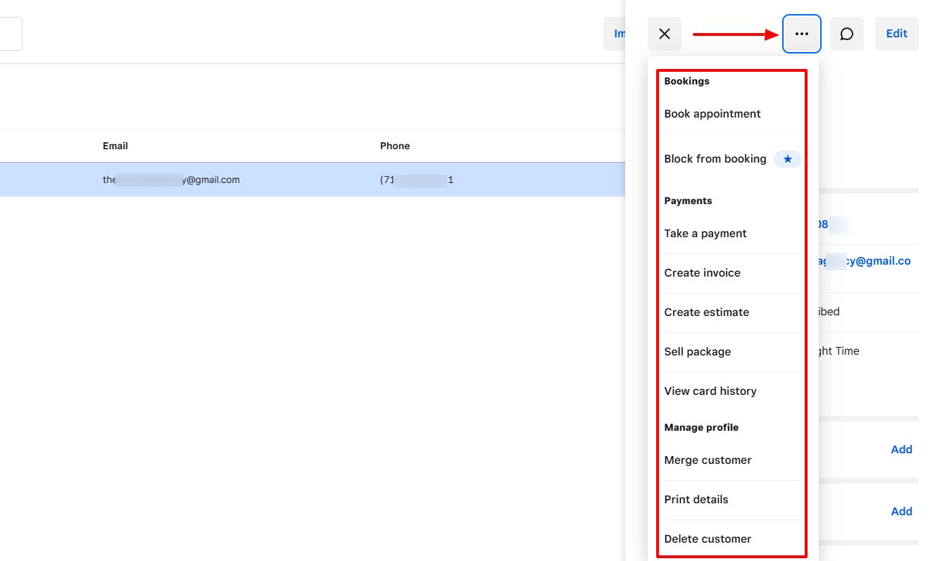 5. Square appointments - salon booking system screenshot