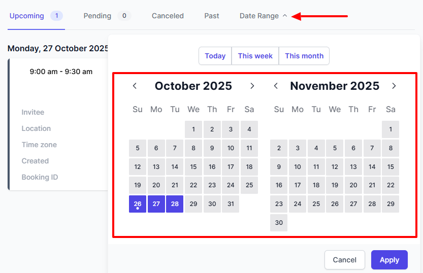 4. Koalendar - salon booking system screenshot