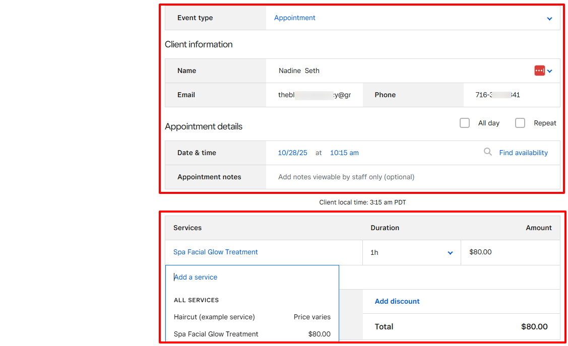 But of course, what is a salon booking system without the ability to set up online booking? With square appointments