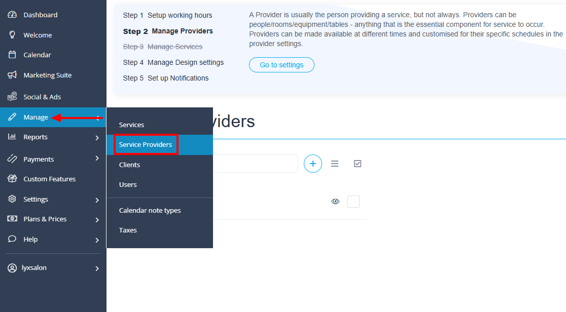 2. Simplybook.me - salon booking system screenshot
