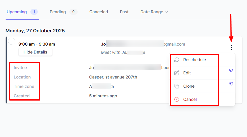4. Koalendar - salon booking system screenshot