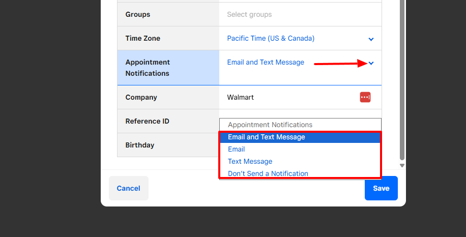 4. Koalendar - salon booking system screenshot