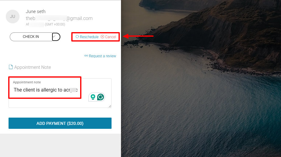 6. Setmore - salon booking system screenshot
