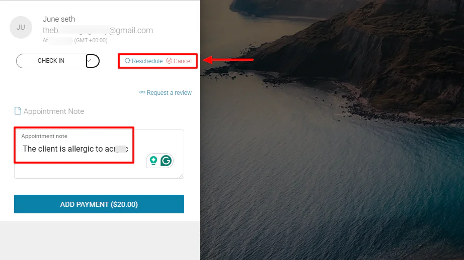 6. Setmore - salon booking system screenshot