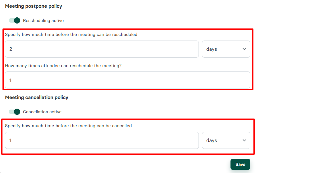 1. Zencal - salon booking system screenshot