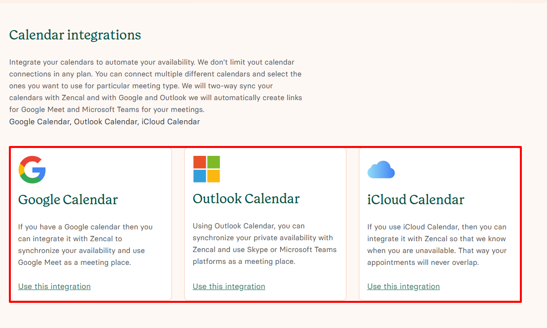 For that matter, the first impression is key. You should be able to create a scheduling page in 2-3 clicks