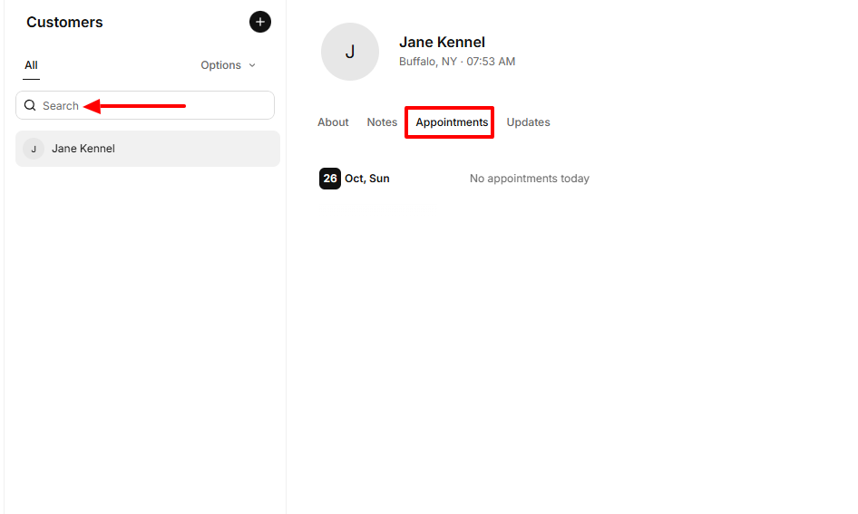 5. Square appointments - salon booking system screenshot
