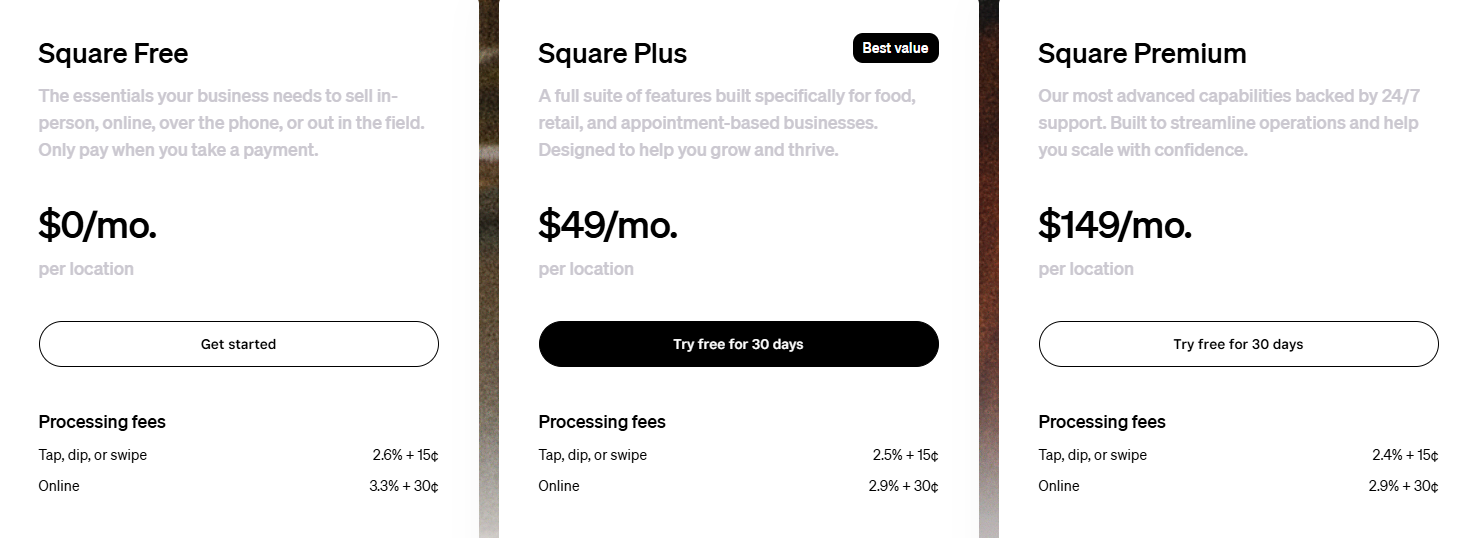 5. Square appointments - salon booking system screenshot
