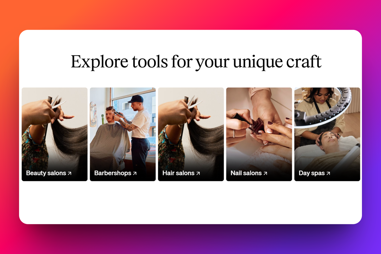 Nonetheless, this is what your booking page may look like