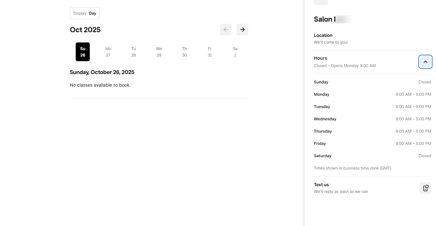 4. Koalendar - salon booking system screenshot