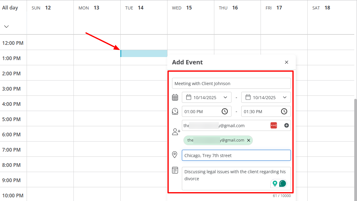 Moreover, it also comes with a Calendar that lets me create events