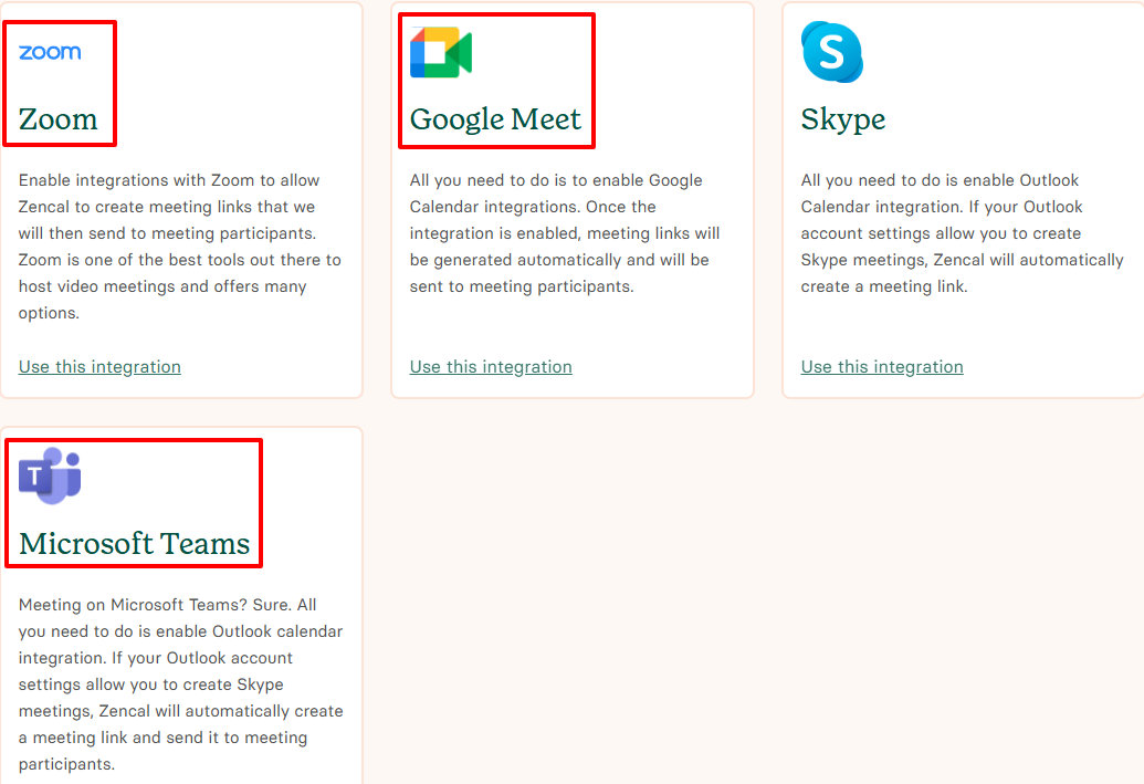 Your software must also integrate with video conferencing apps like Zoom, Microsoft Teams, and Google Meet
