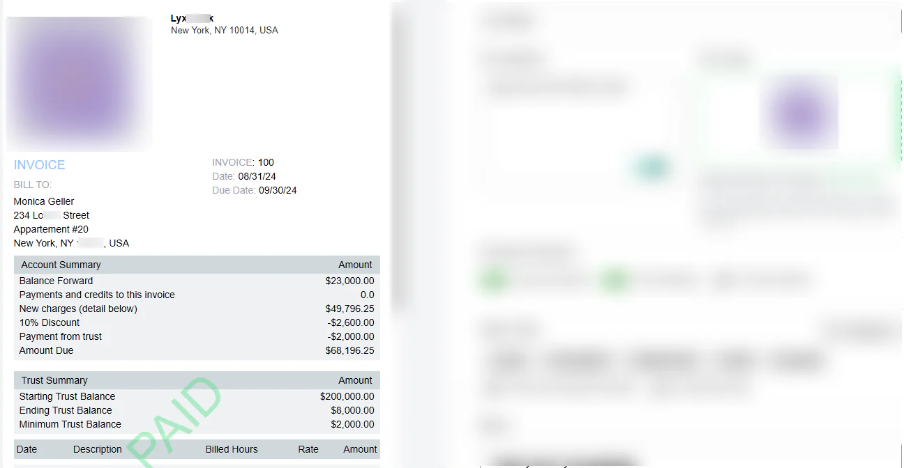 That's it! This is an example of your invoice
