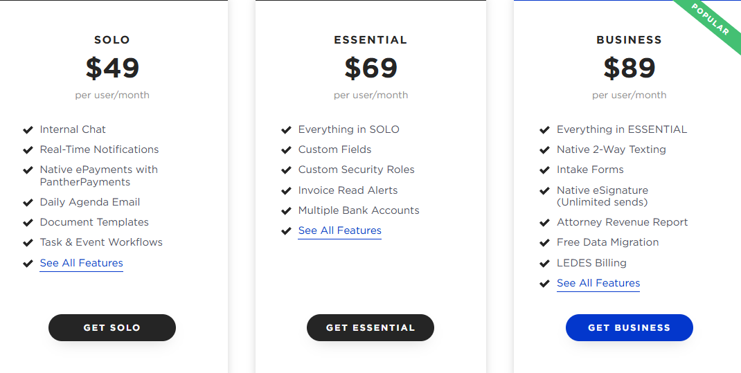 4. Practicepanther - Best for medium-sized and large law firms - platform screenshot