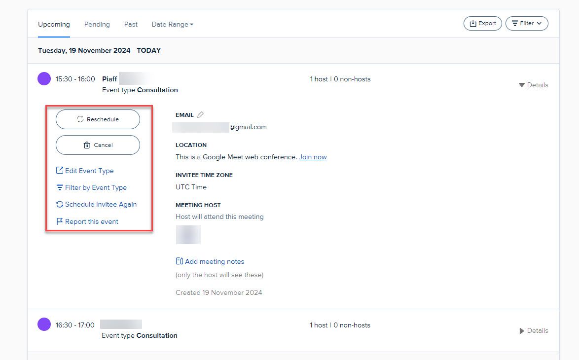 Cancel and Reschedule Calendly Meetings