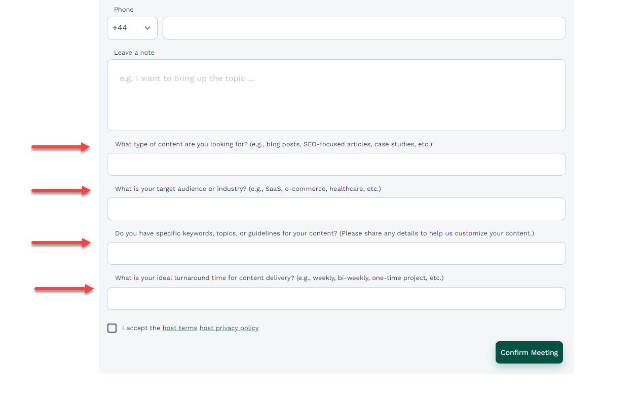 Collect Answers Via Zencal Meeting Scheduler Software