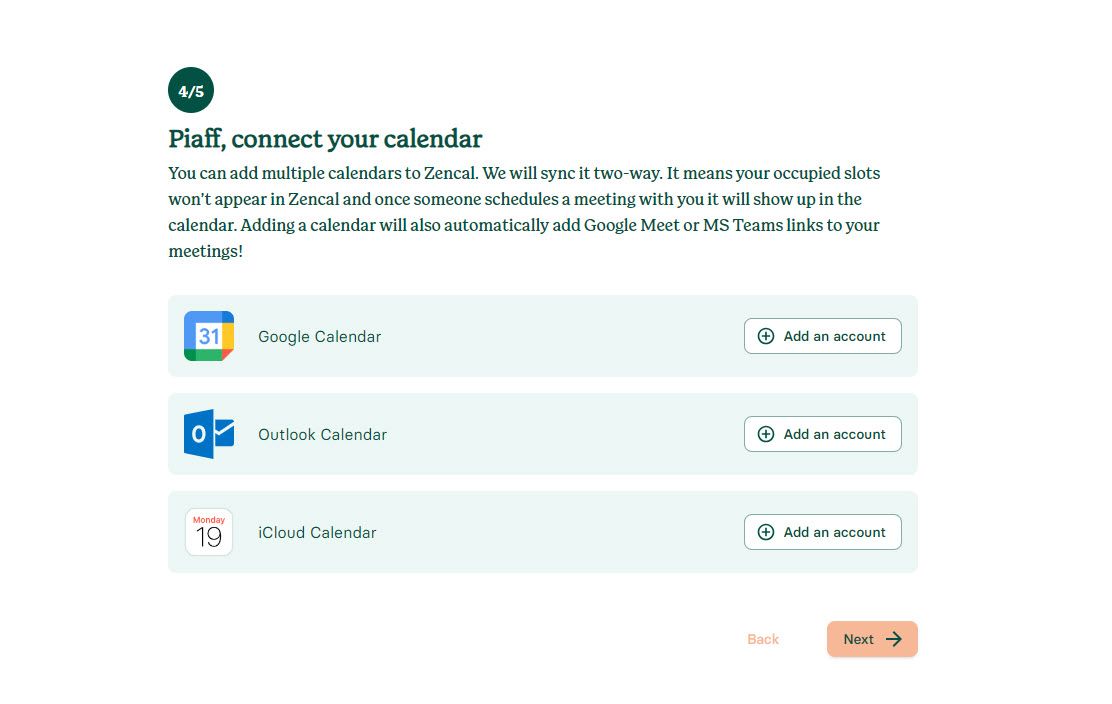 Connect Your Calendar to Zencal