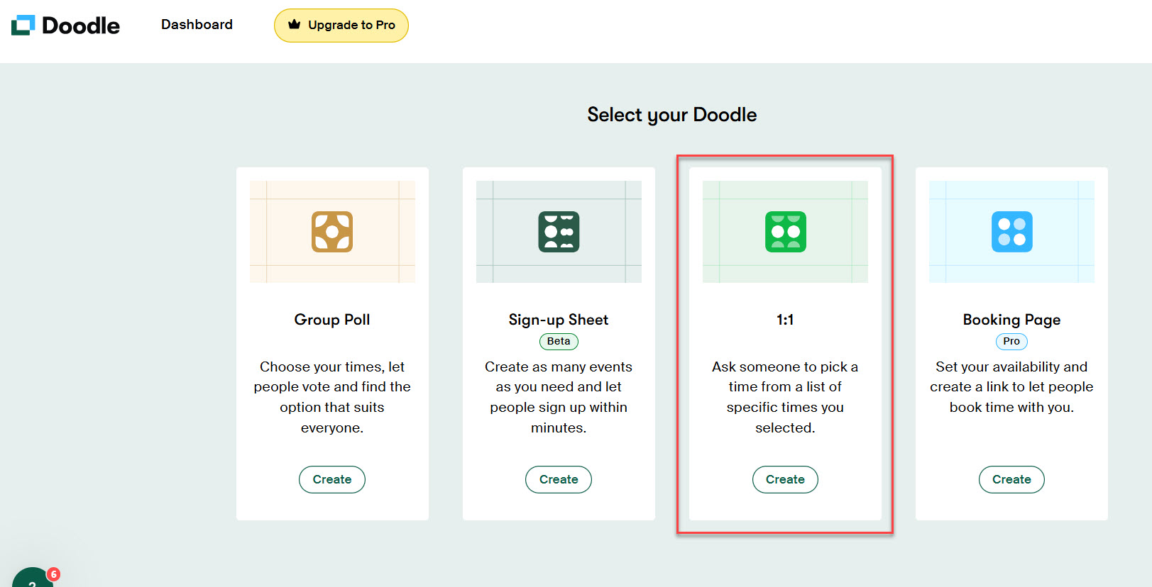 One on One Meeting Scheduling Page
