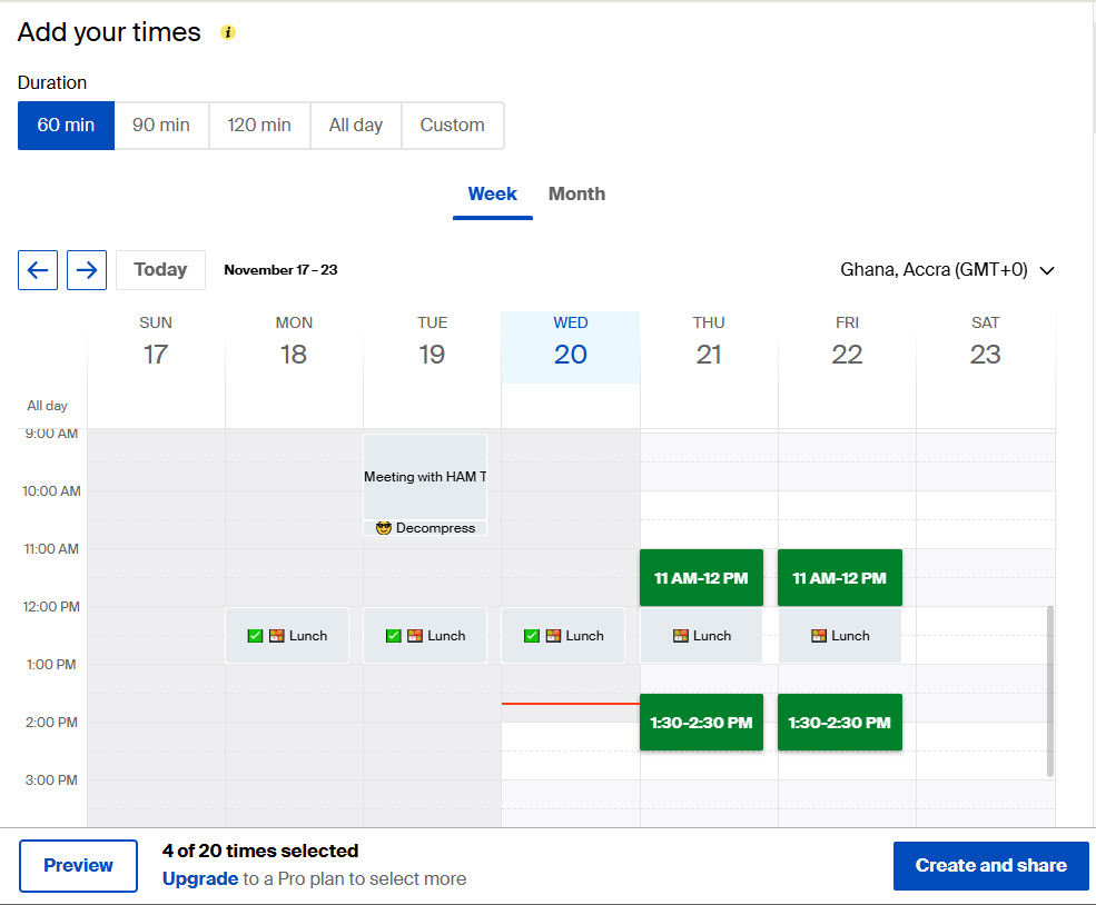 Edit Your Scheduling Page in Doodle