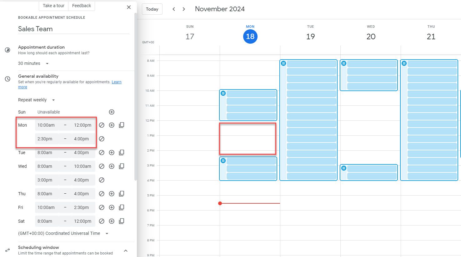 Set Availability in Google Calendar