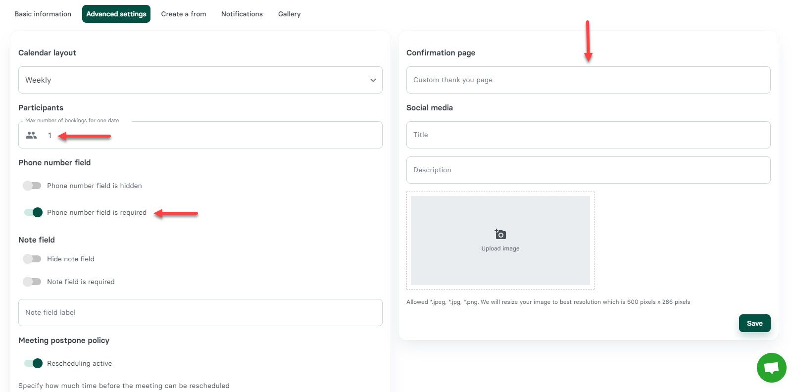 Maximum number of meeting participants