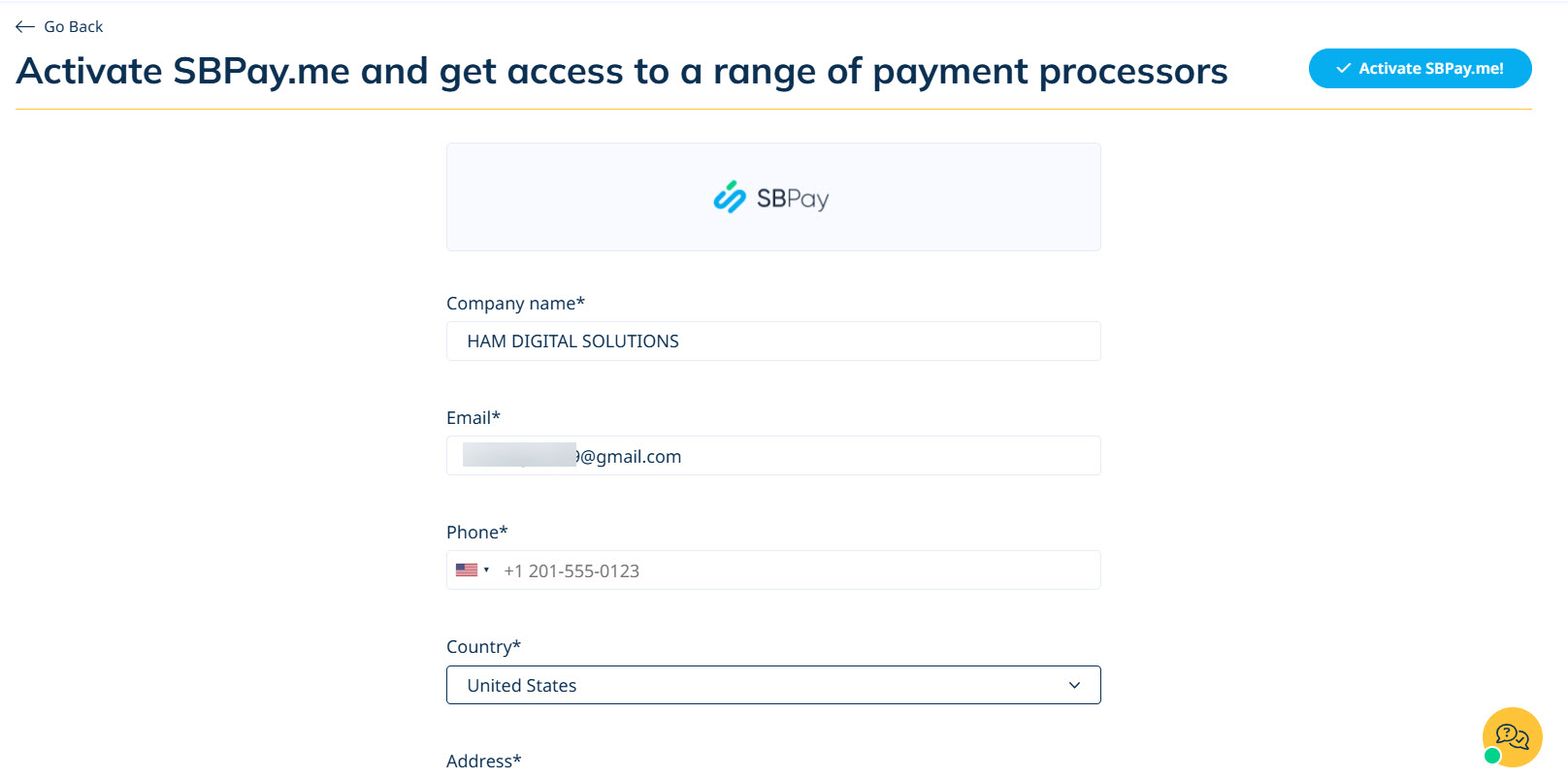 Connect Payment Method With Simply Meet Me