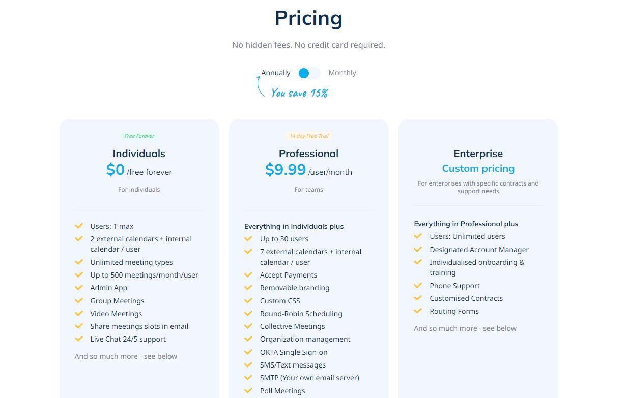 SimplyMeet Pricing Plans