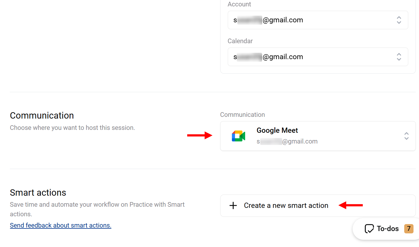 Finally, indicate the platform you want to use for hosting the event, such as Google Meet or Zoom