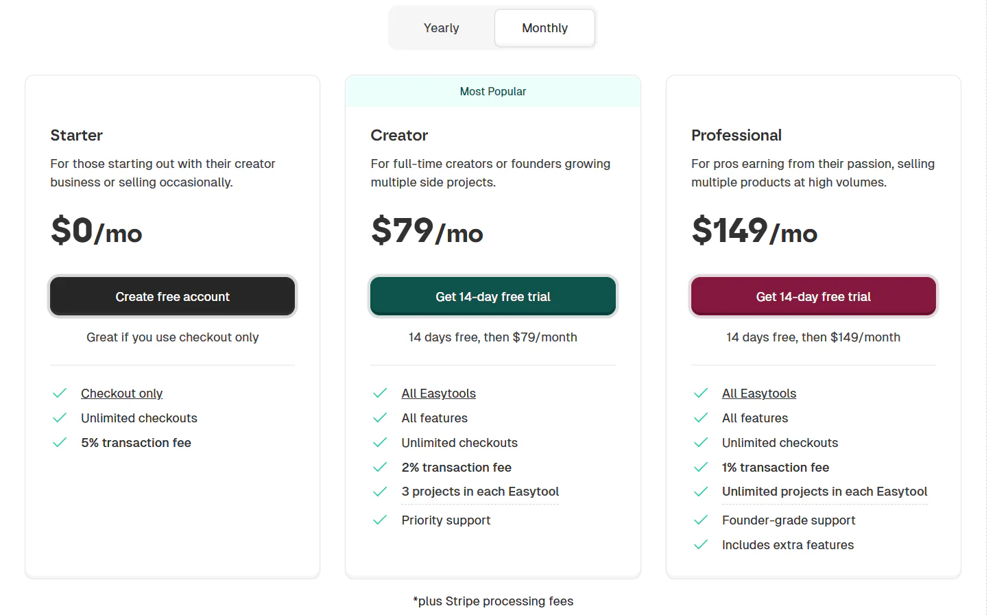 Coaches and creators who seek to sell digital coaching resources via one-page branded checkouts