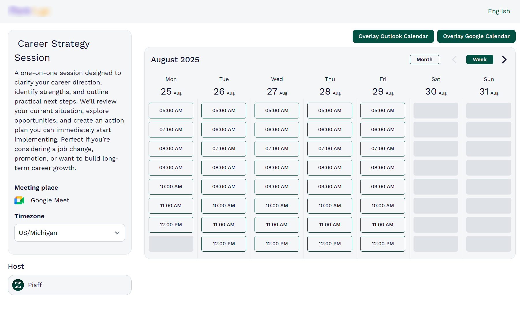 Your clients can book based on the times you set, and you can automate notifications to avoid no-shows