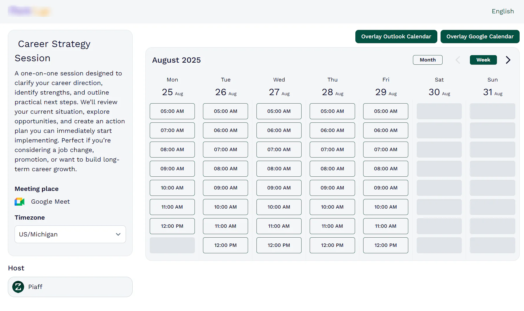 Your clients can book based on the times you set, and you can automate notifications to avoid no-shows