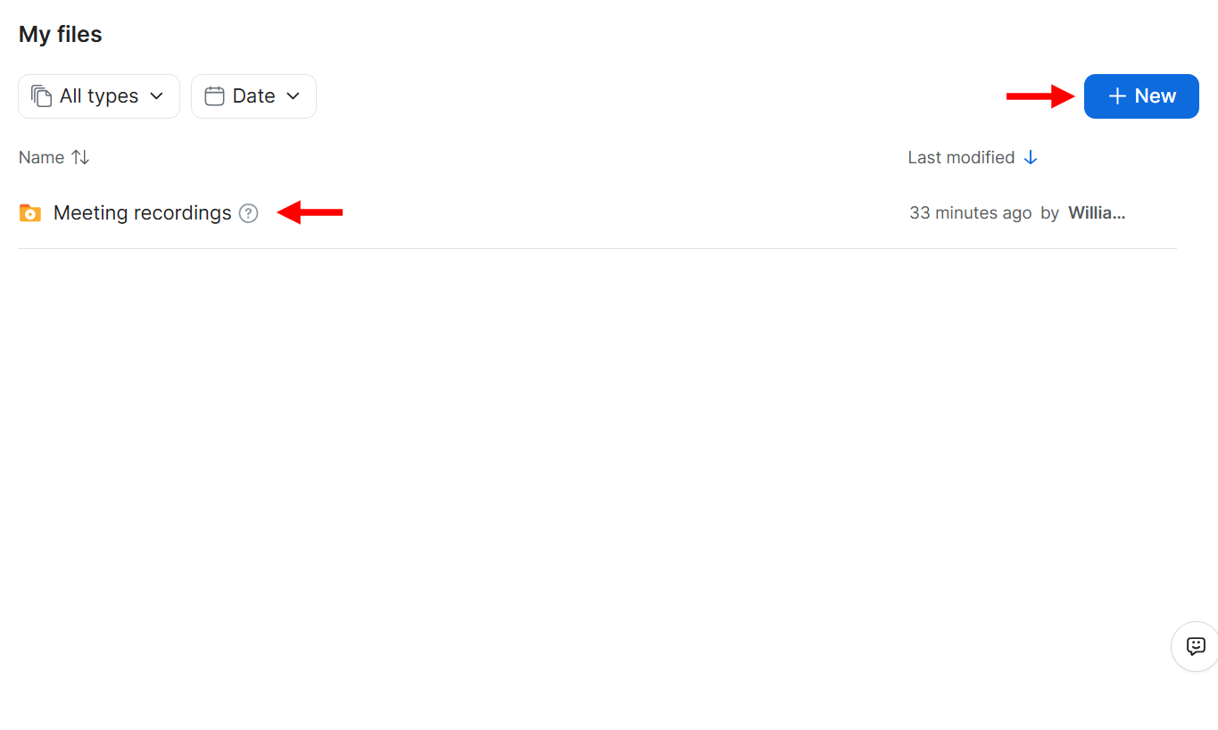 Also, you can create or add files here