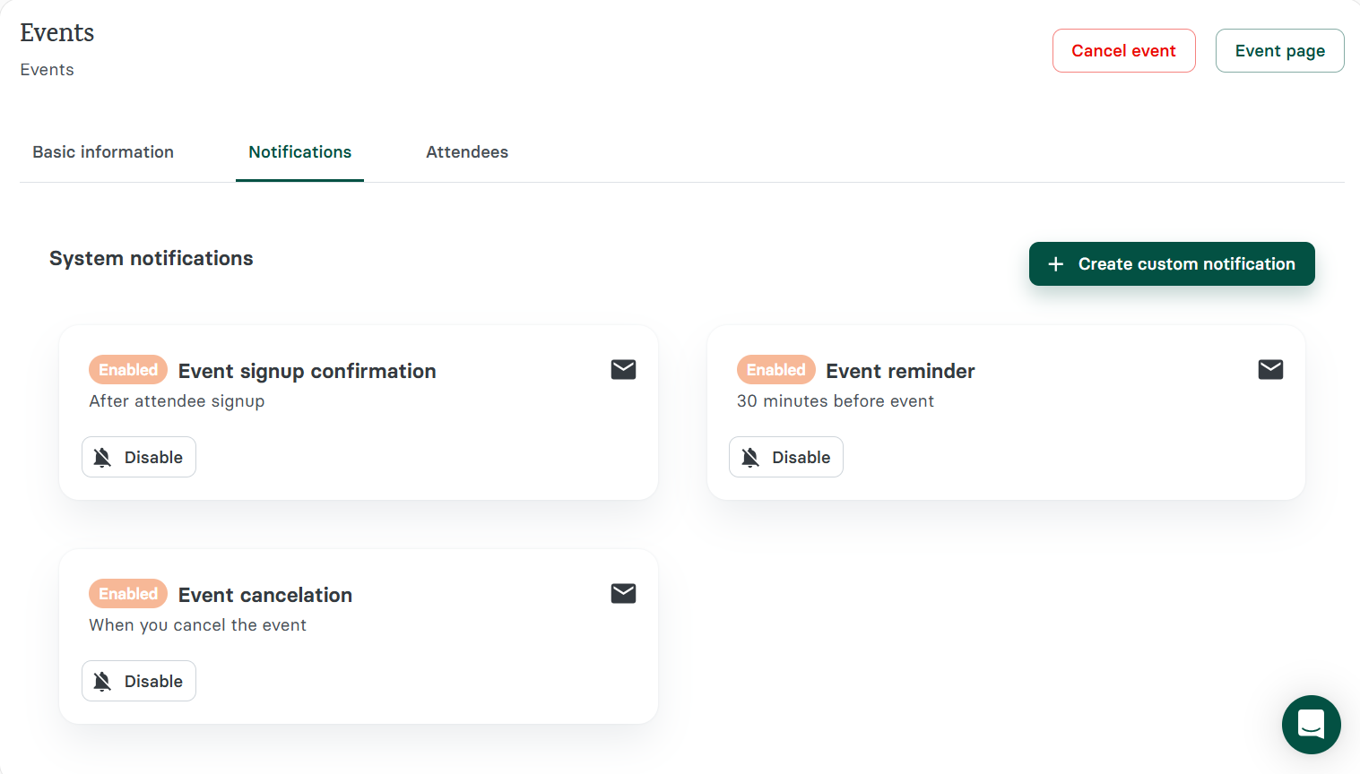 You can organize events by topic, automate sending invites to clients, and even keep their history tied to your schedule