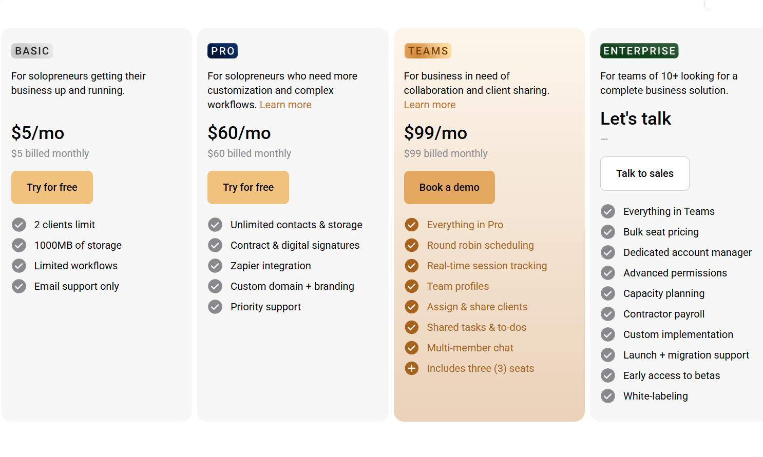 Life coaches who seek to manage client sessions through an all-in-one CRM