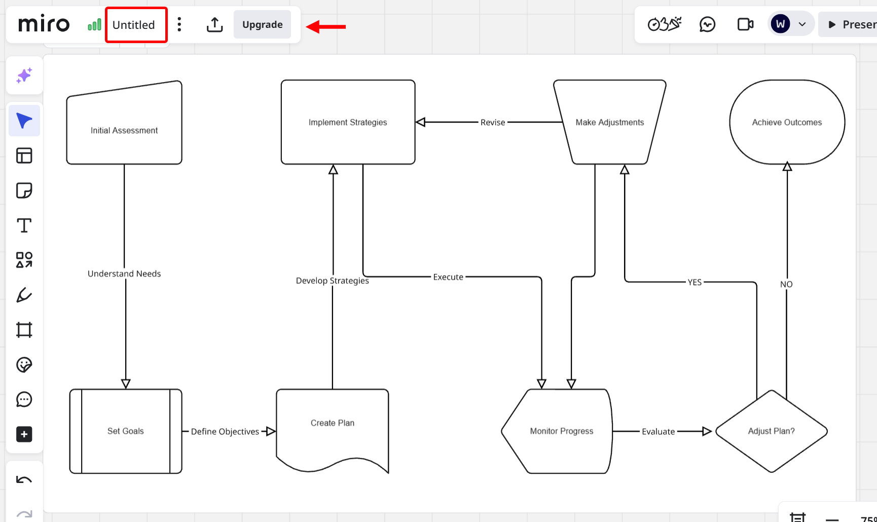 To wrap it up, select the title on the titlebar to rename your workflow