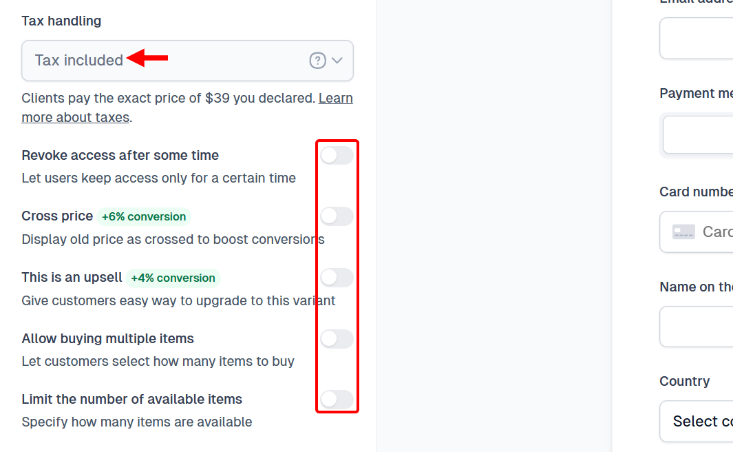 Easy provides an option to let customers buy multiple items, revoke their access to the ebook, and limit its availability