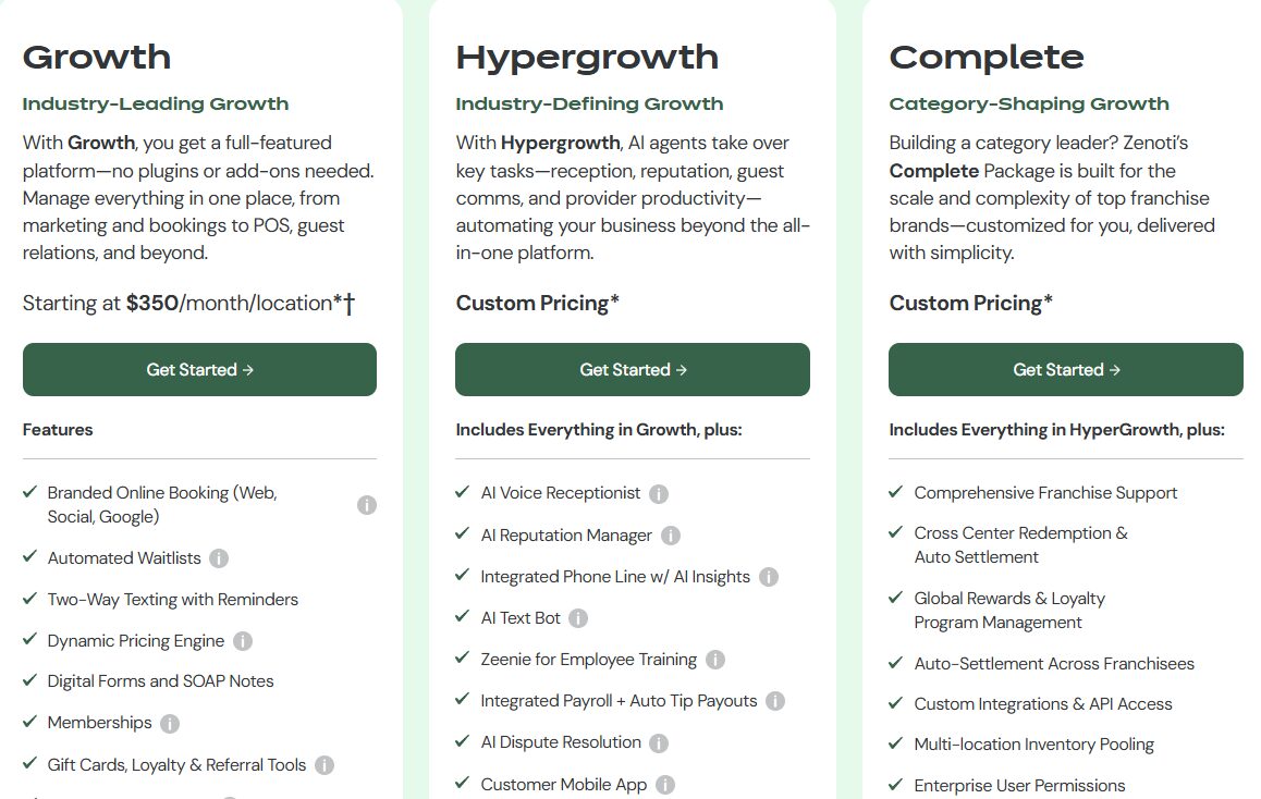 Salon software screenshot