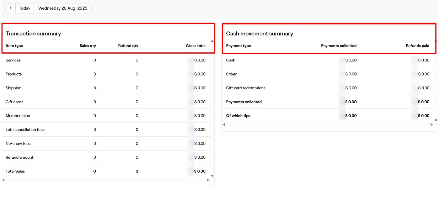 Salon software screenshot