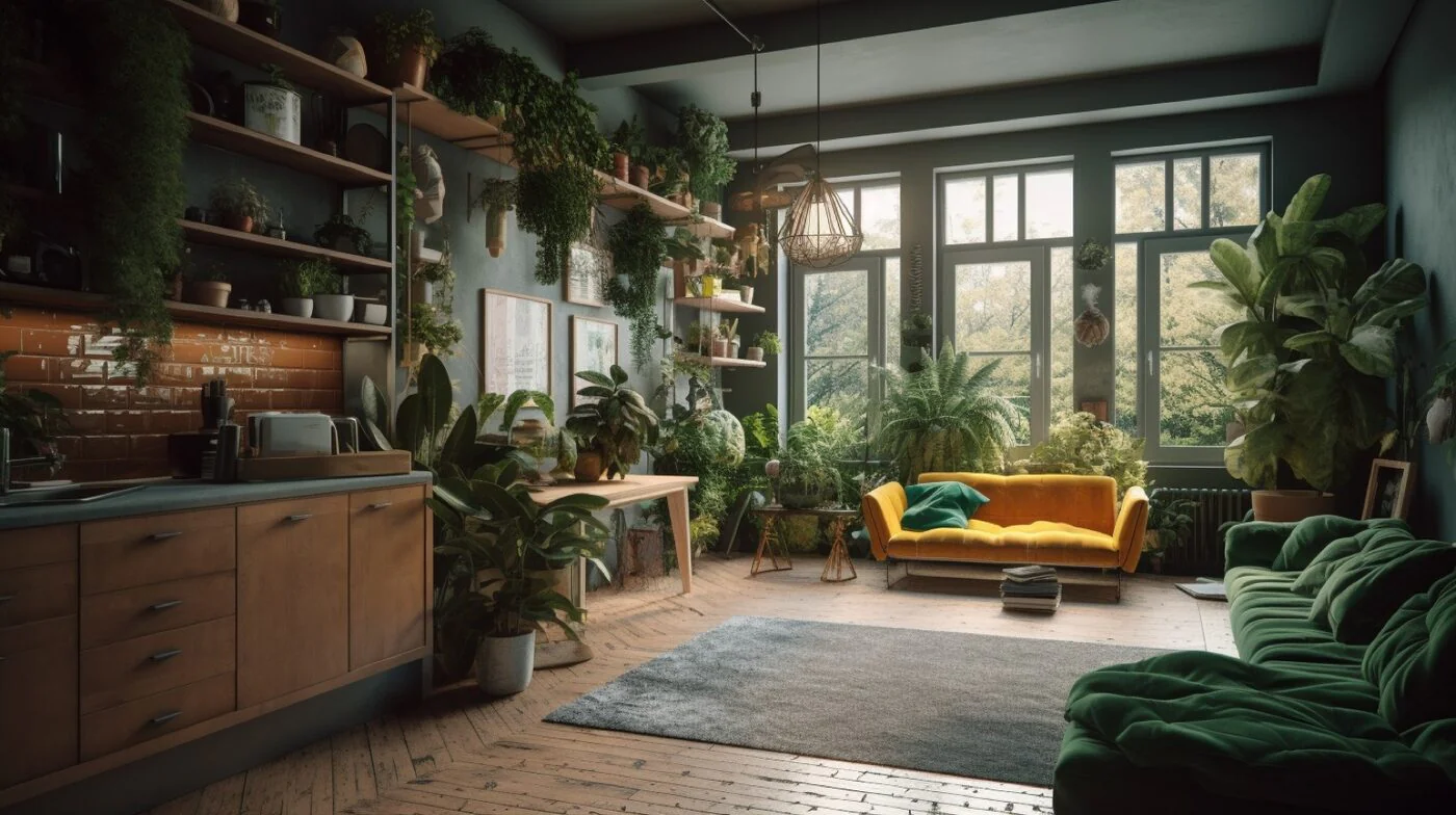 Lush jungle scenery